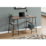 BUREAU - 48"L / TAUPE FONCE / METAL NOIR