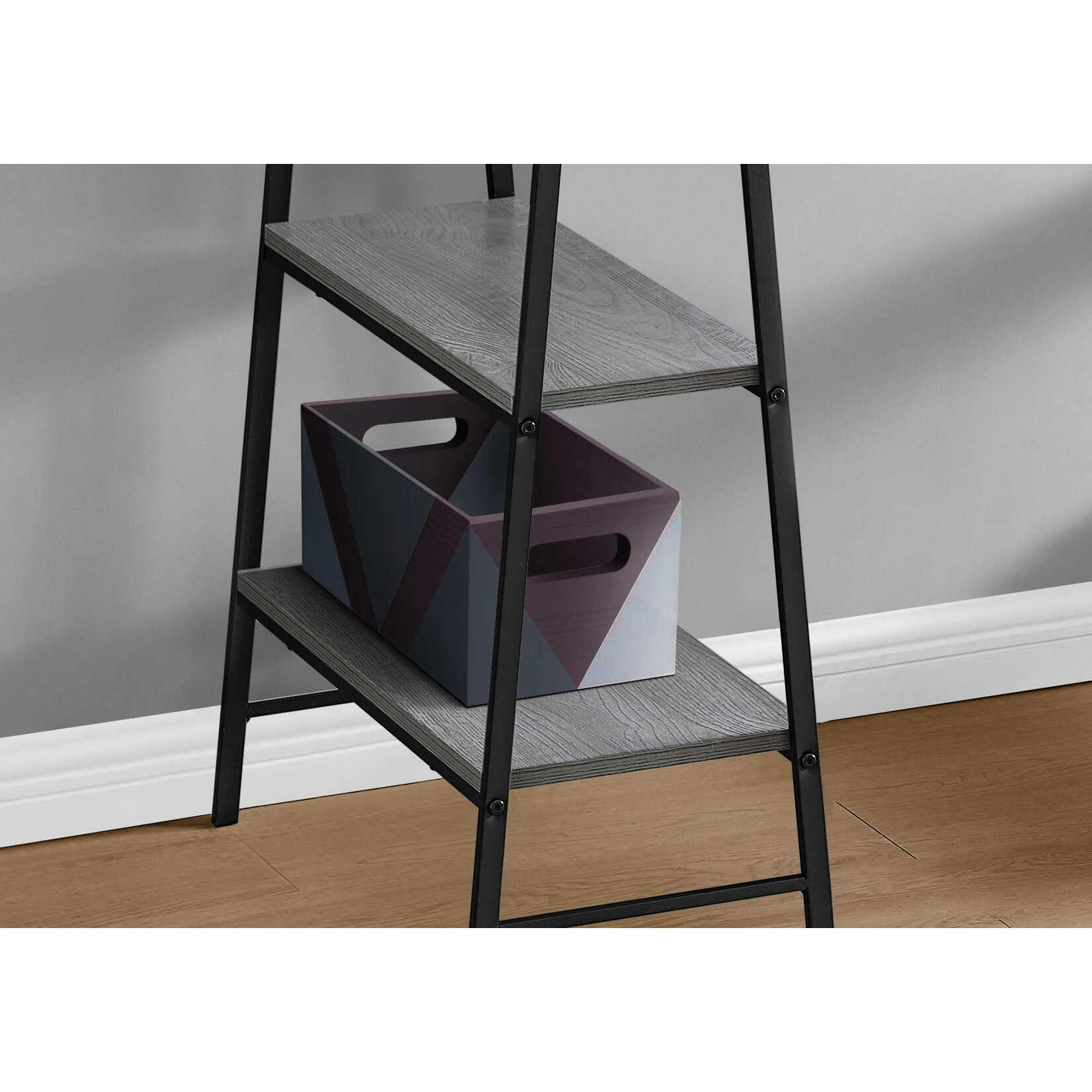 COMPUTER DESK - 48"L / GREY / BLACK METAL
