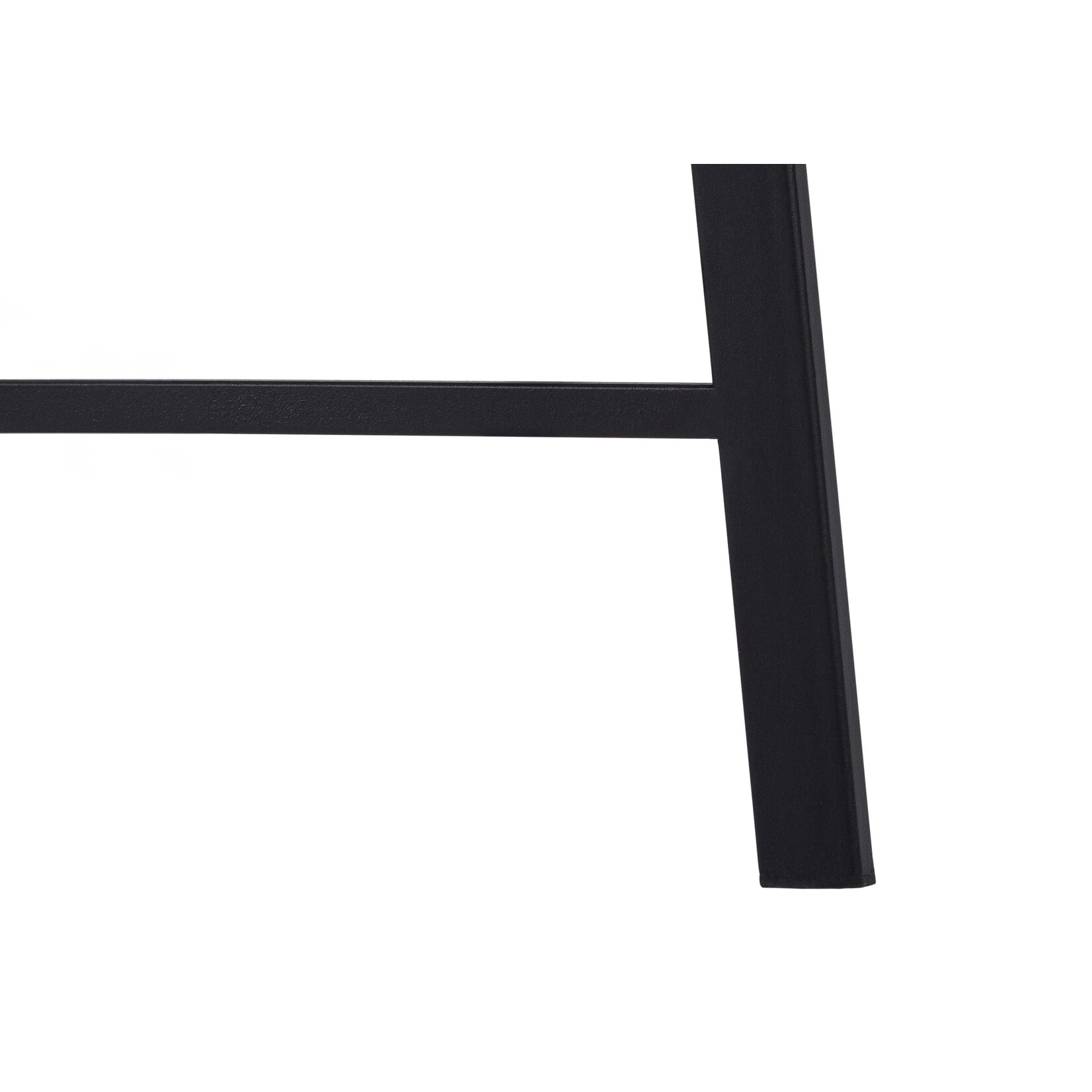COMPUTER DESK - 48"L / WHITE MARBLE-LOOK / BLACK METAL
