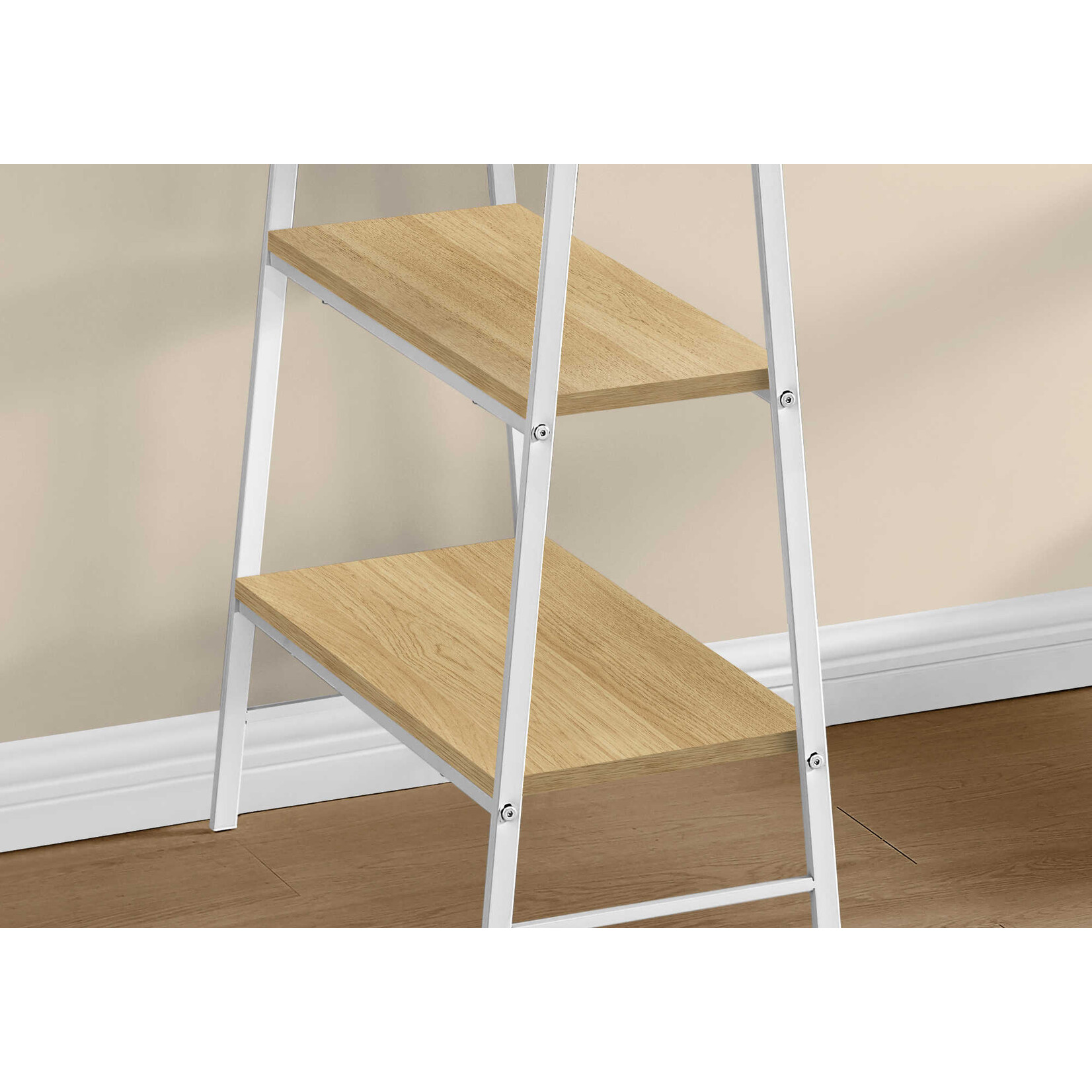 BUREAU - 48"L / NATUREL / METAL BLANC