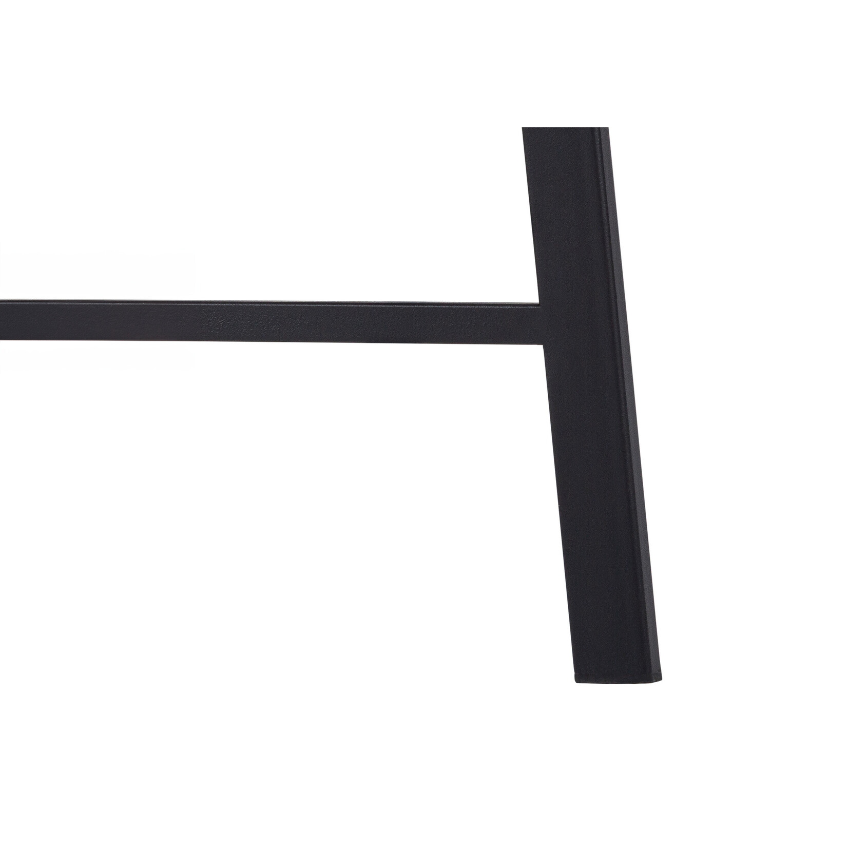 BUREAU - 48"L / FAUX BOIS BRUN / METAL NOIR