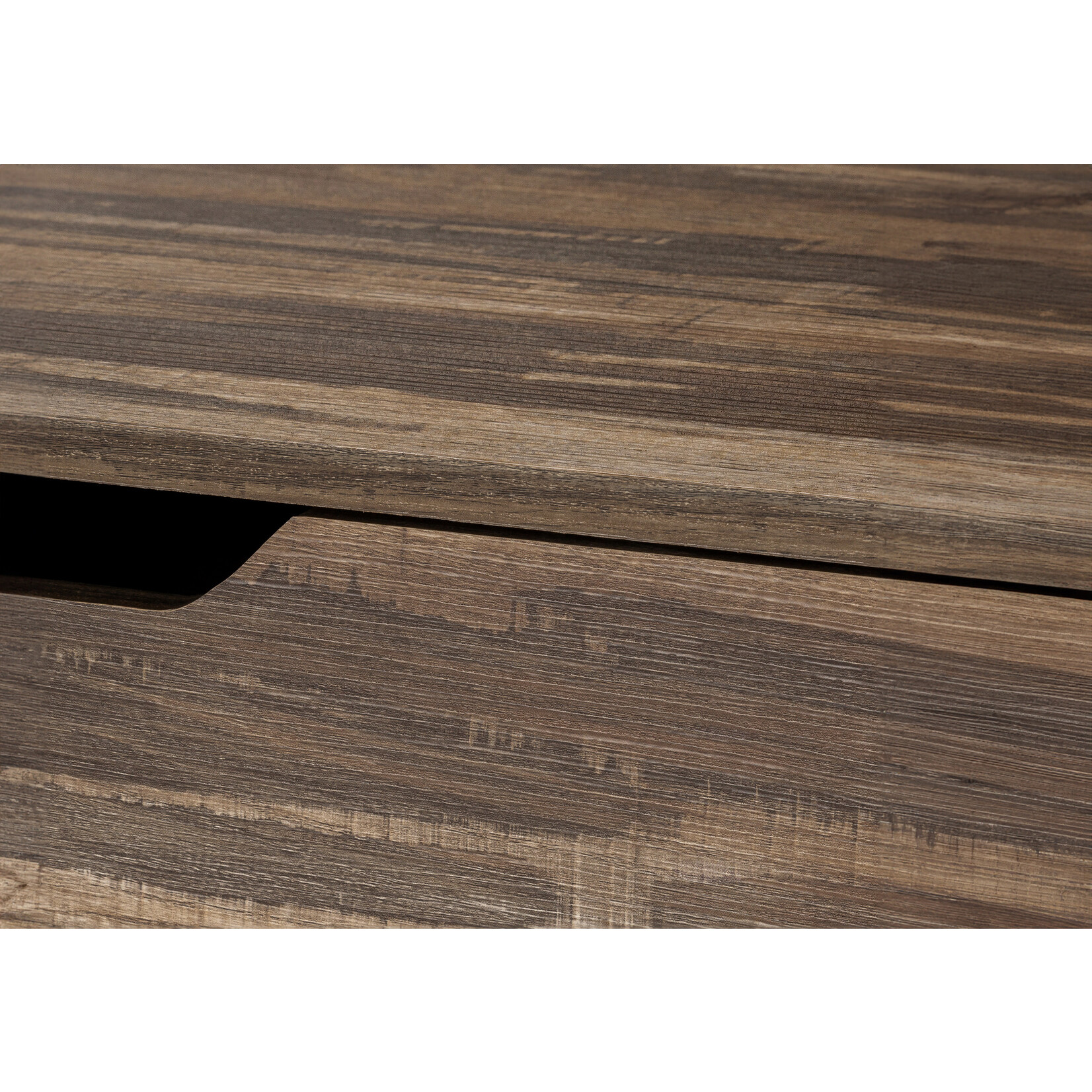 COMPUTER DESK - 48"L / BROWN RECLAIMED WOOD / BLACK METAL