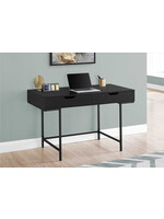 BUREAU - 48"L / NOIR / METAL NOIR