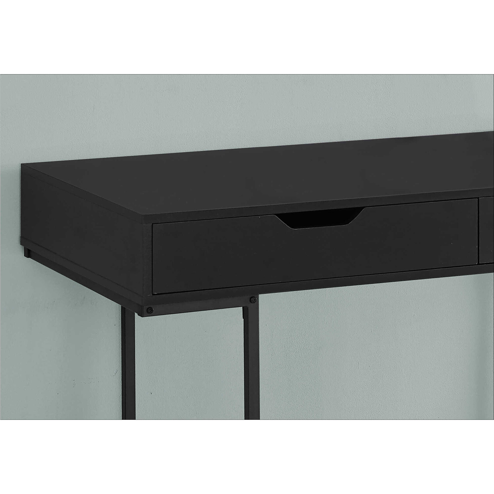 BUREAU - 48"L / NOIR / METAL NOIR