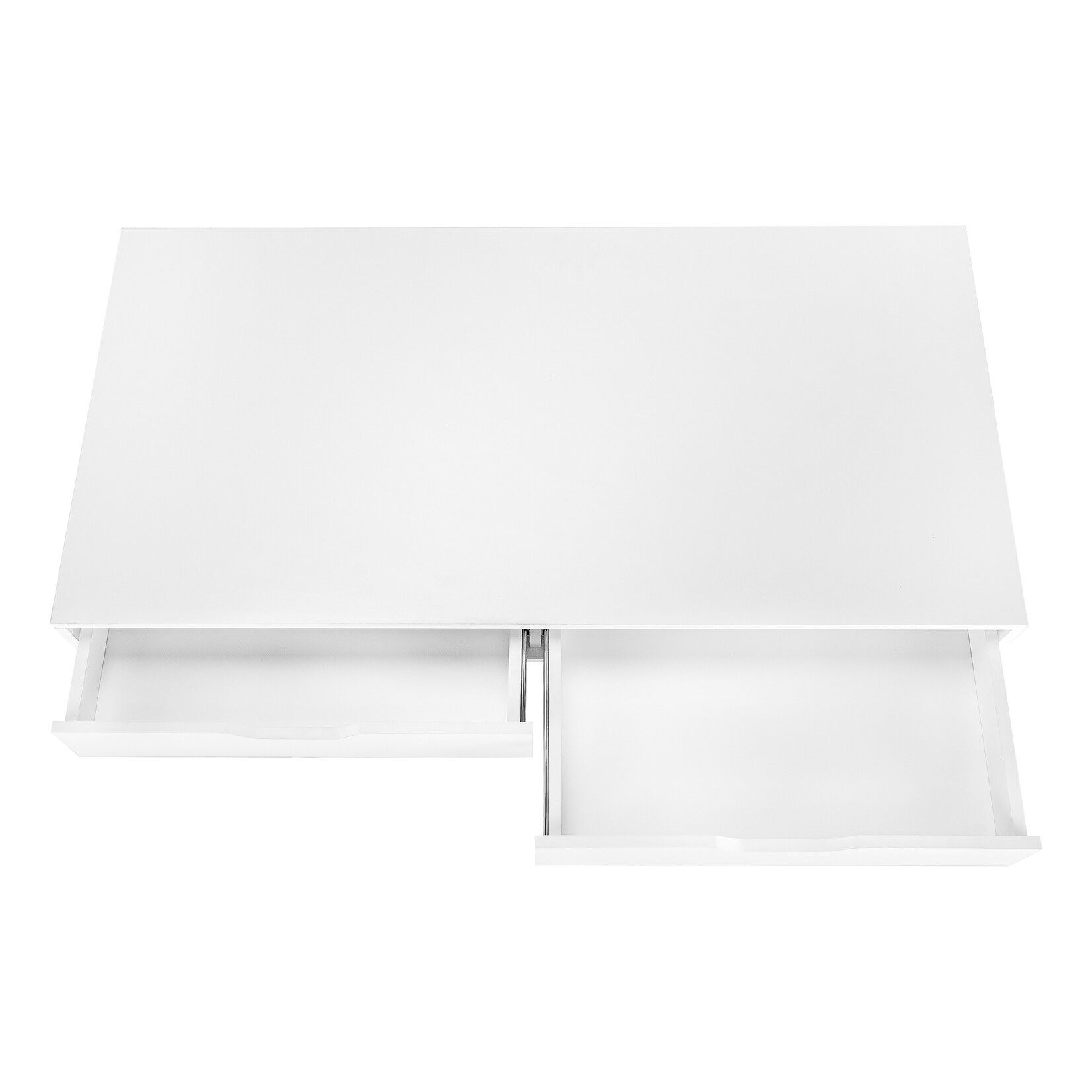 COMPUTER DESK - 48"L / WHITE / WHITE METAL