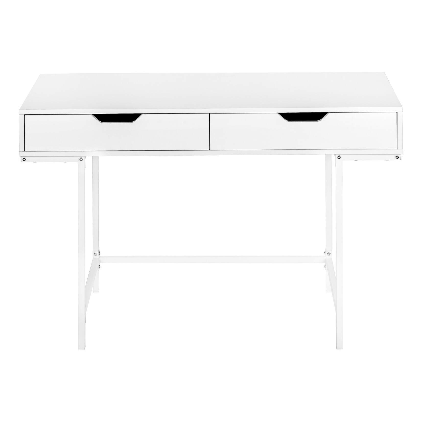 COMPUTER DESK - 48"L / WHITE / WHITE METAL
