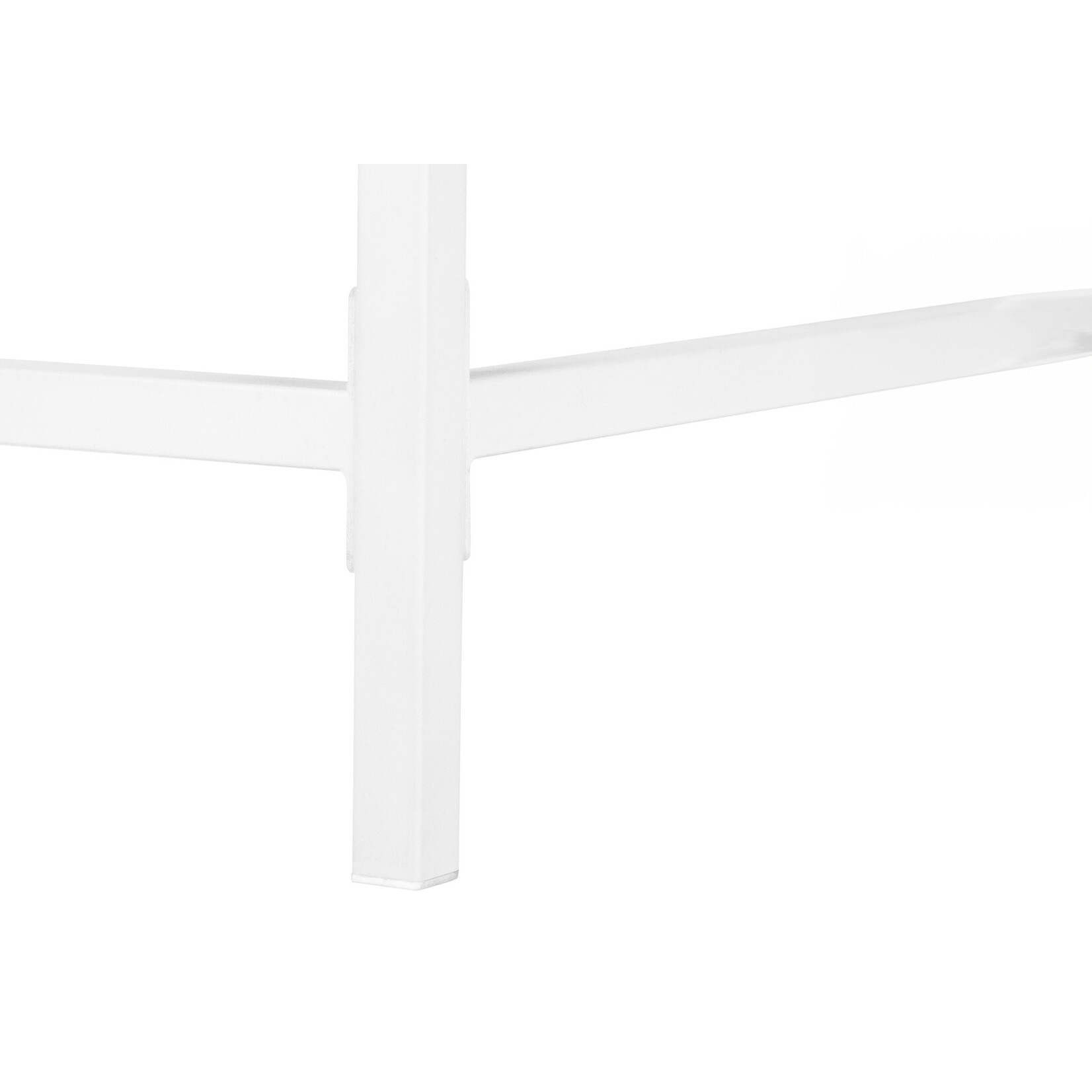 COMPUTER DESK - 48"L / WHITE / WHITE METAL