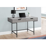 COMPUTER DESK - 48"L / GREY / BLACK METAL