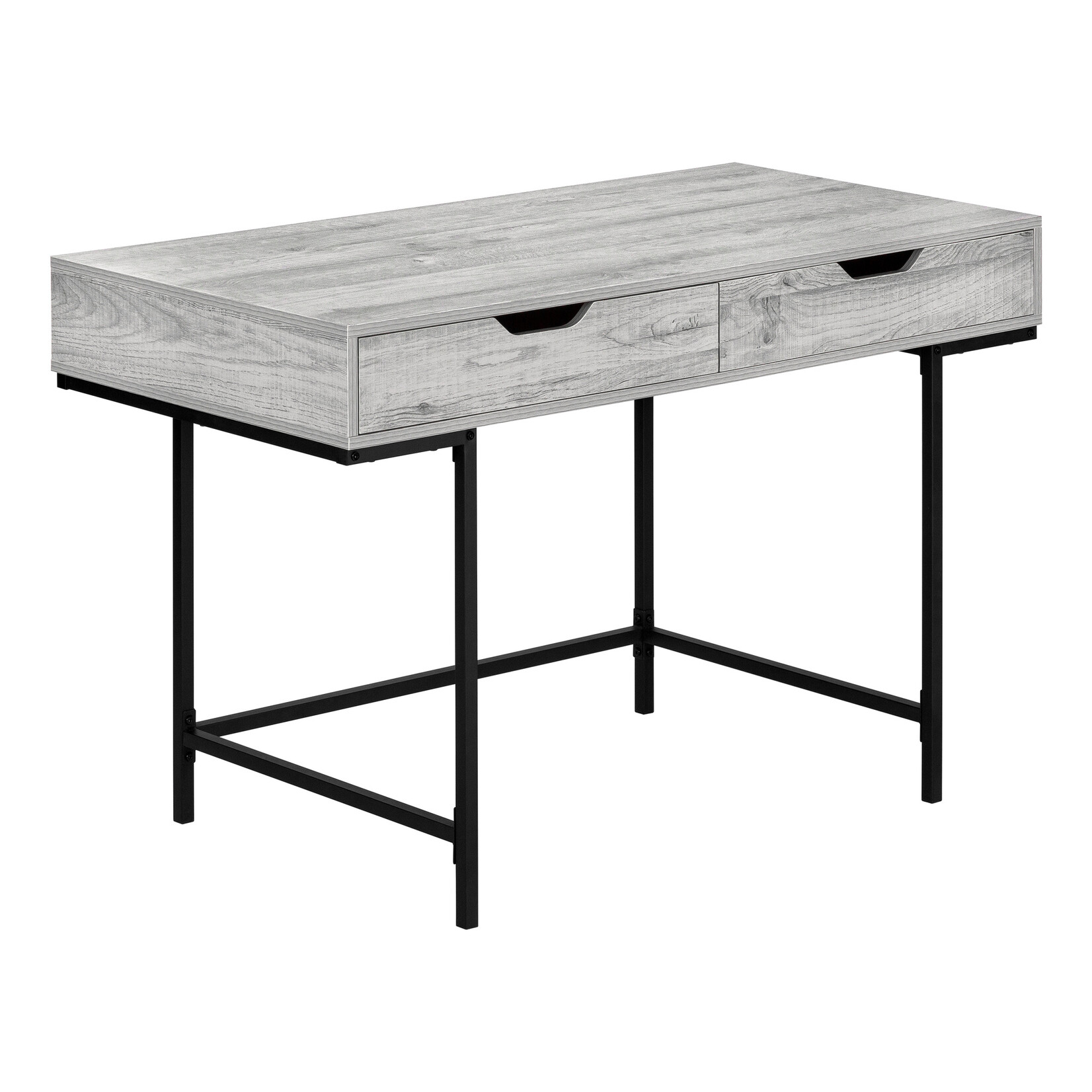 COMPUTER DESK - 48"L / GREY / BLACK METAL