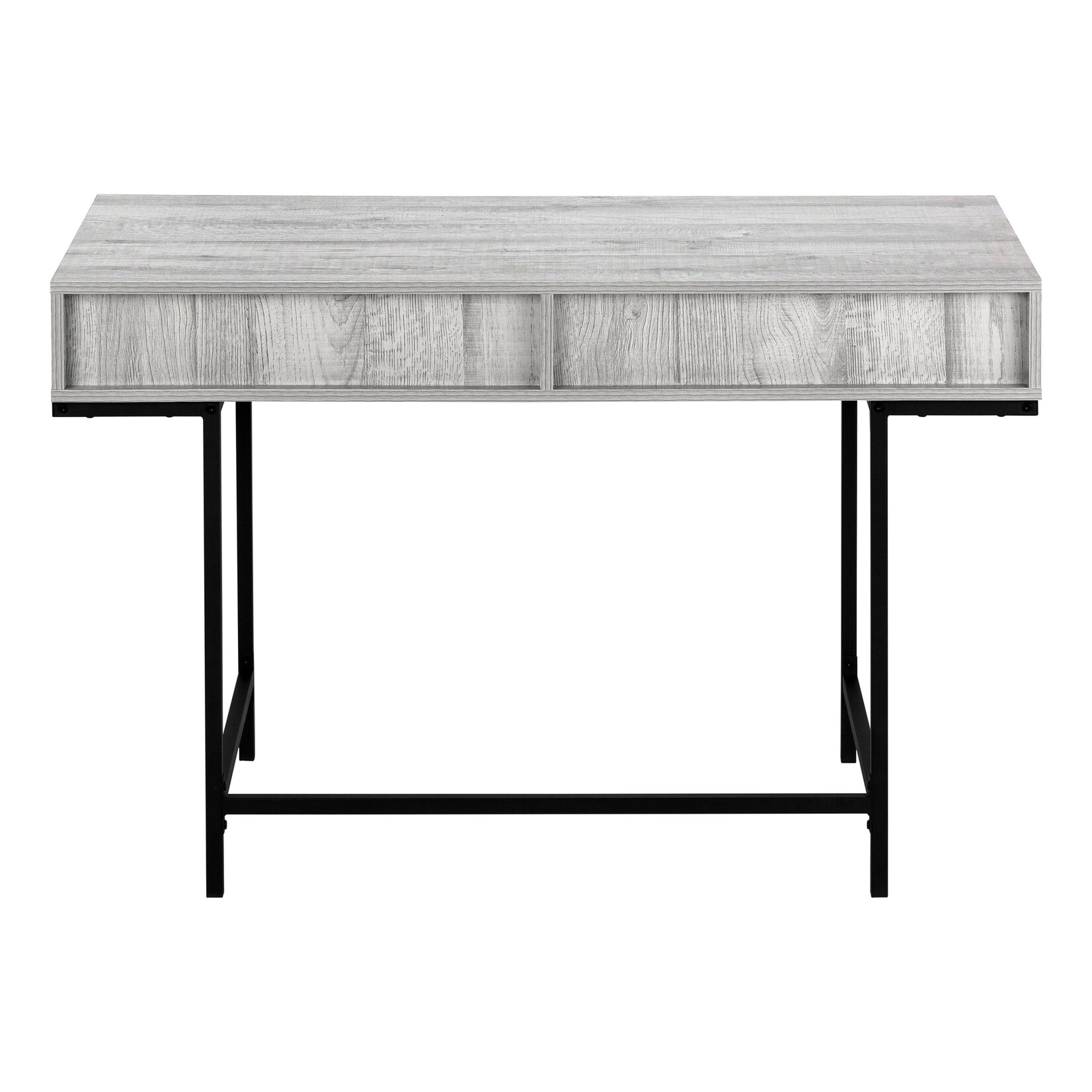 COMPUTER DESK - 48"L / GREY / BLACK METAL