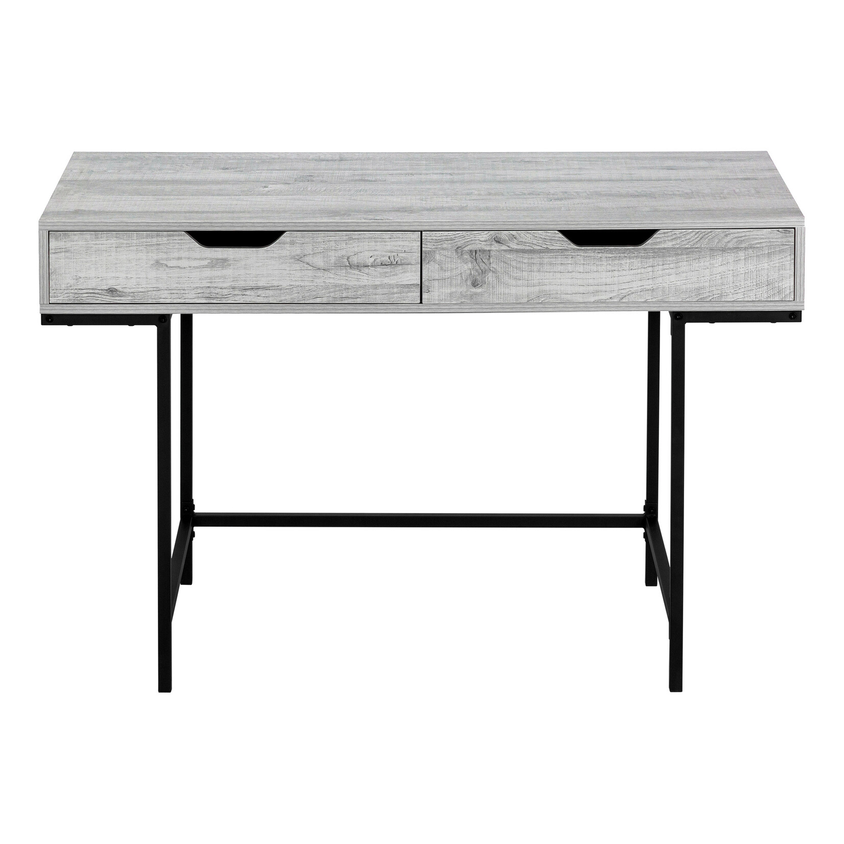 COMPUTER DESK - 48"L / GREY / BLACK METAL