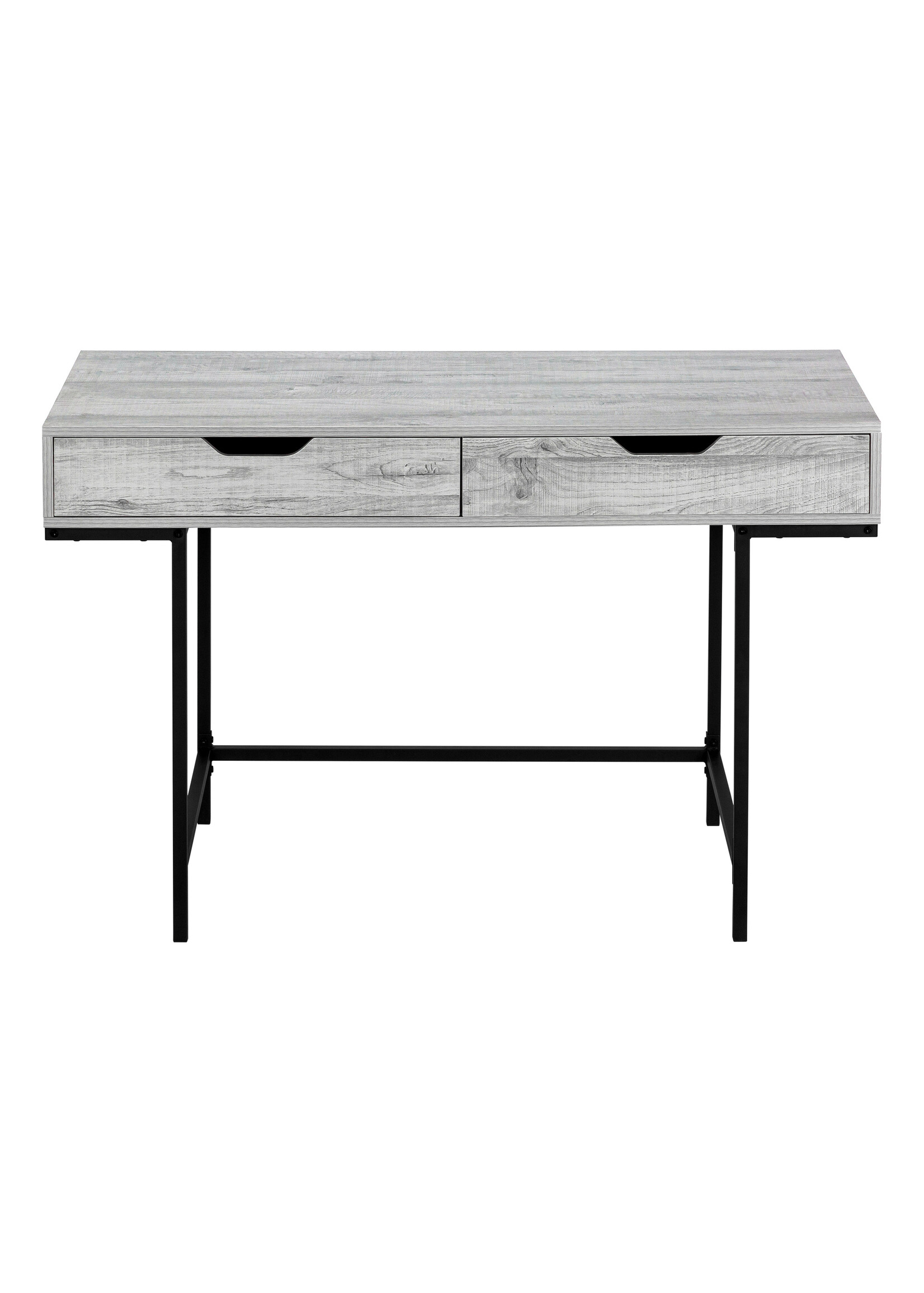 COMPUTER DESK - 48"L / GREY / BLACK METAL