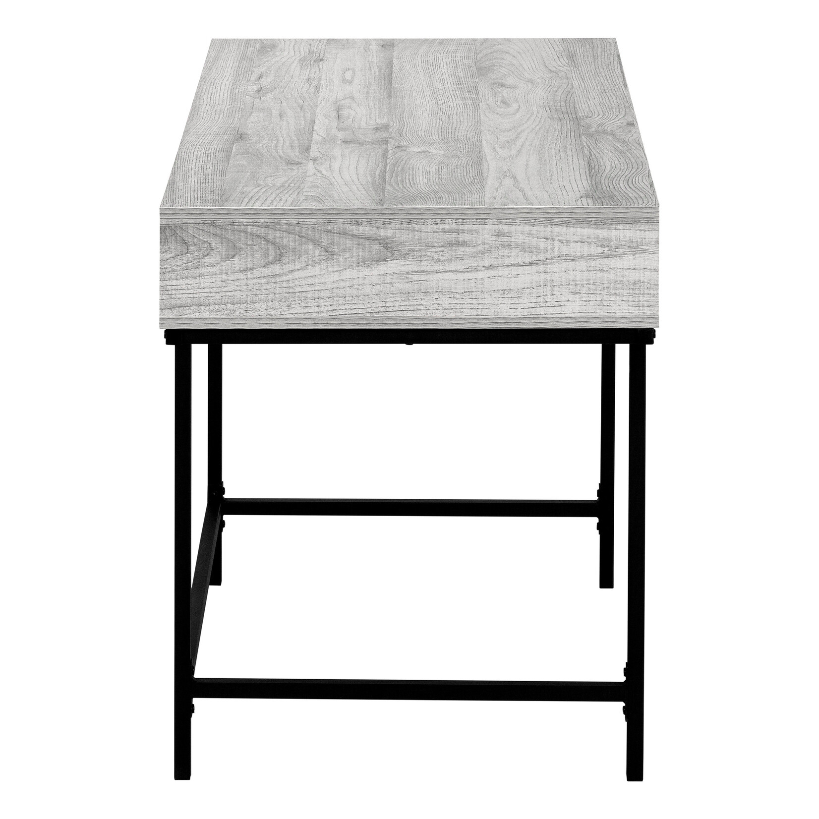 COMPUTER DESK - 48"L / GREY / BLACK METAL