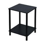 ITY INTERNATIONAL Table de bout, Table d'appoint, assemblage facile, Noire