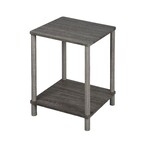 ITY INTERNATIONAL Table de bout, Table d'appoint, assemblage facile, Gris