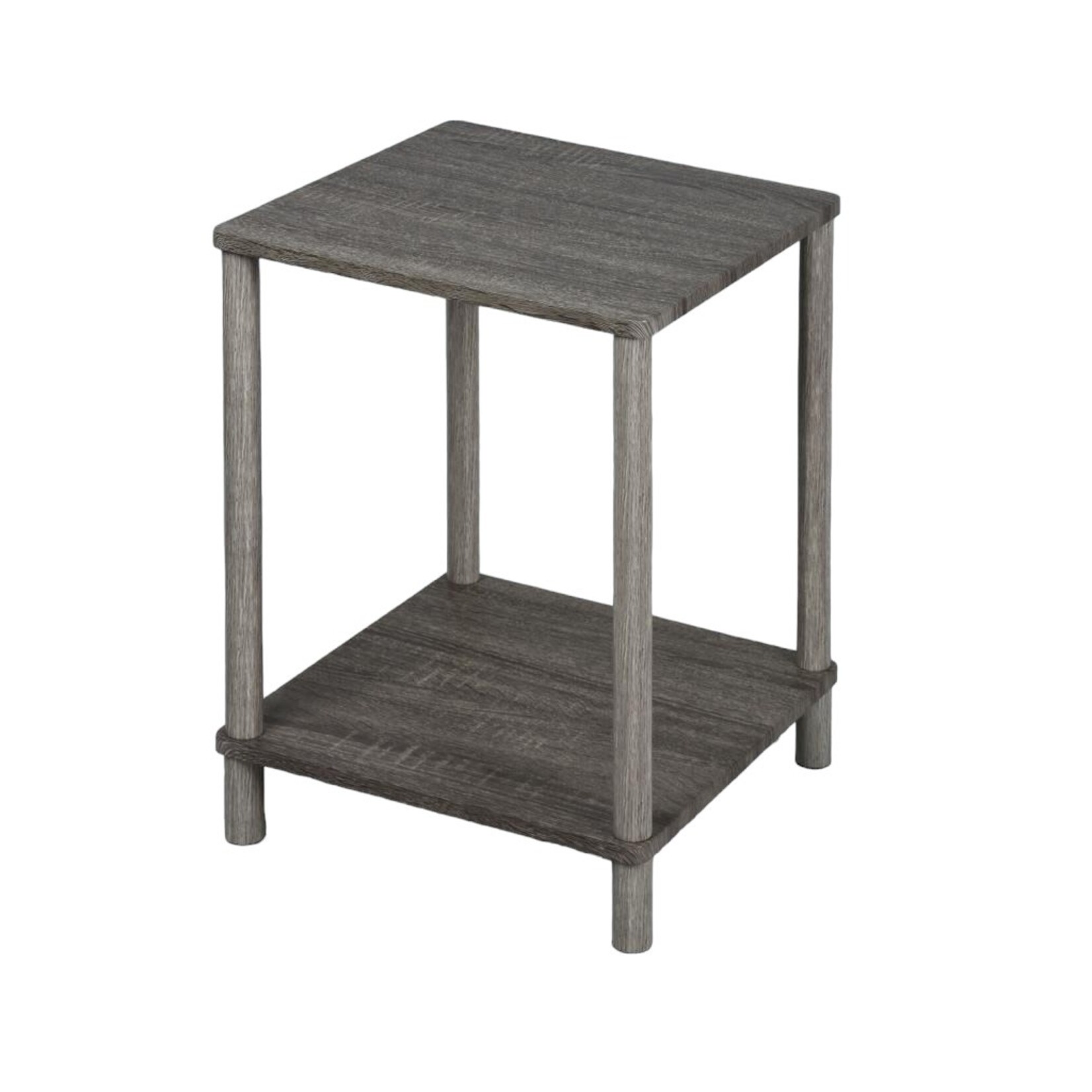 ITY INTERNATIONAL Table de bout, Table d'appoint, assemblage facile, Gris