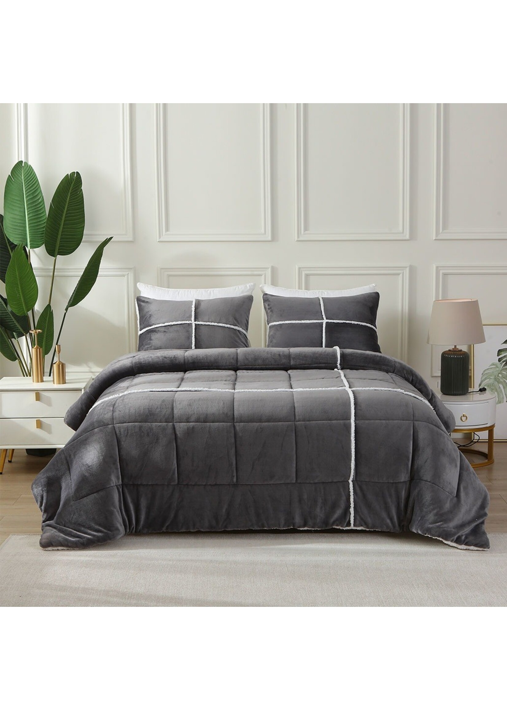 CARLOS 3PC COMFORTER SET, QUEEN