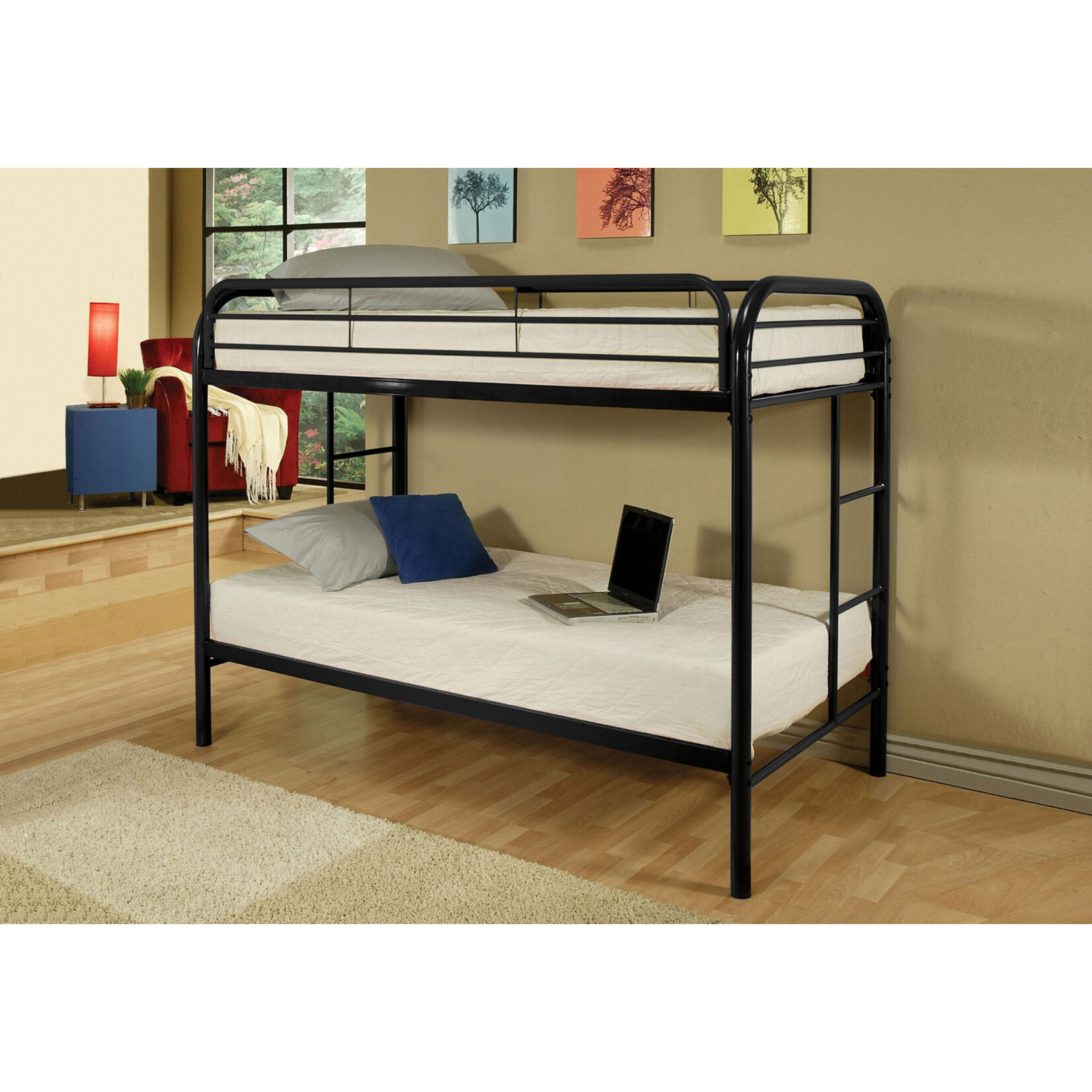 Twin/Twin Bunk Bed Metal