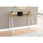 BUREAU - 48"L / NATUREL / METAL BLANC