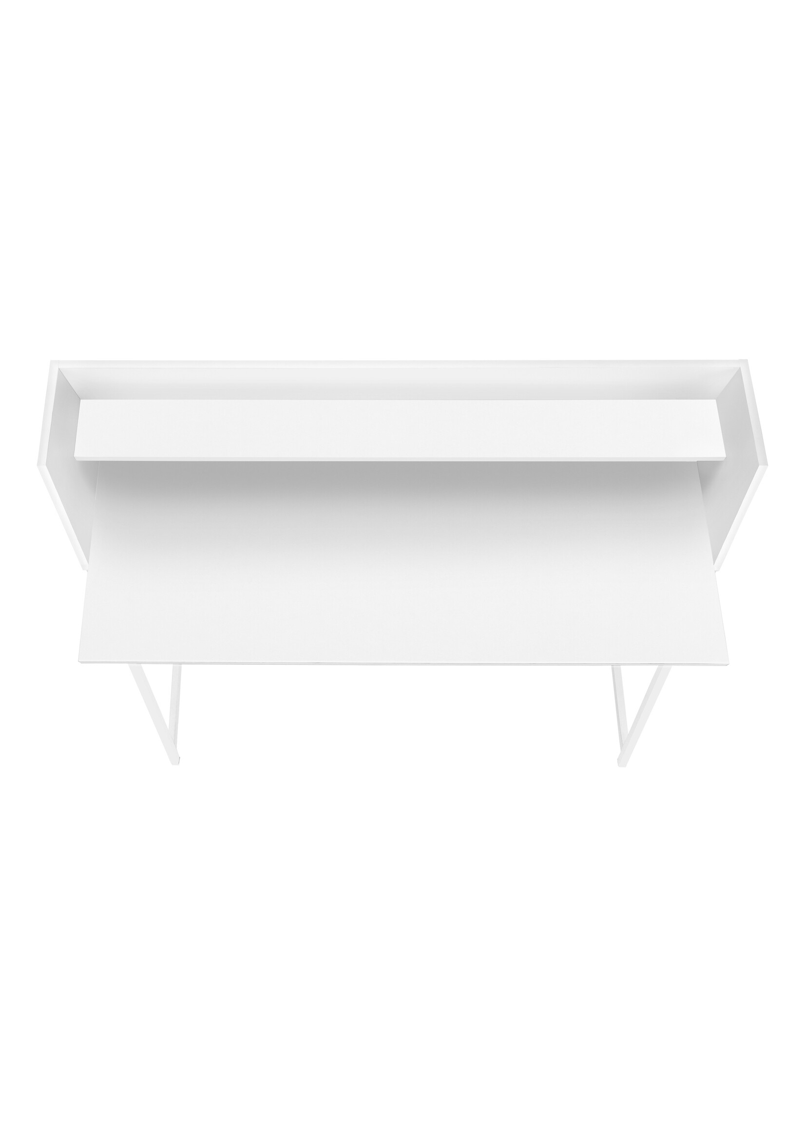 COMPUTER DESK - 48"L / WHITE / WHITE METAL