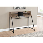 BUREAU - 48"L / TAUPE FONCE / METAL NOIR
