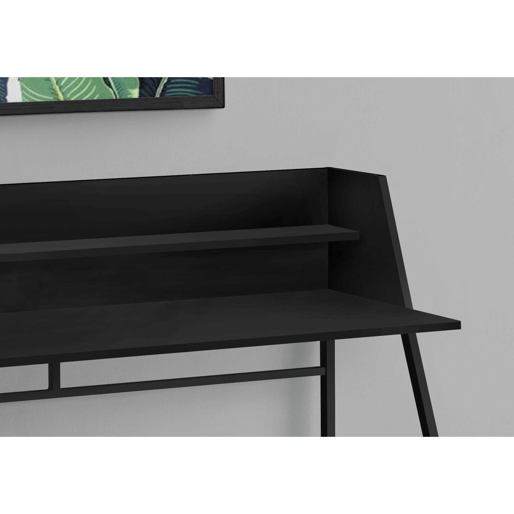 BUREAU - 48"L / NOIR / METAL NOIR
