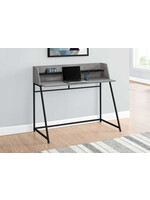 BUREAU - 48"L / GRIS / METAL NOIR