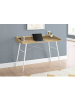 BUREAU - 48"L / NATUREL / METAL BLANC