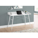 BUREAU - 48"L / BLANC / METAL BLANC