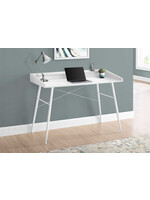 BUREAU - 48"L / BLANC / METAL BLANC