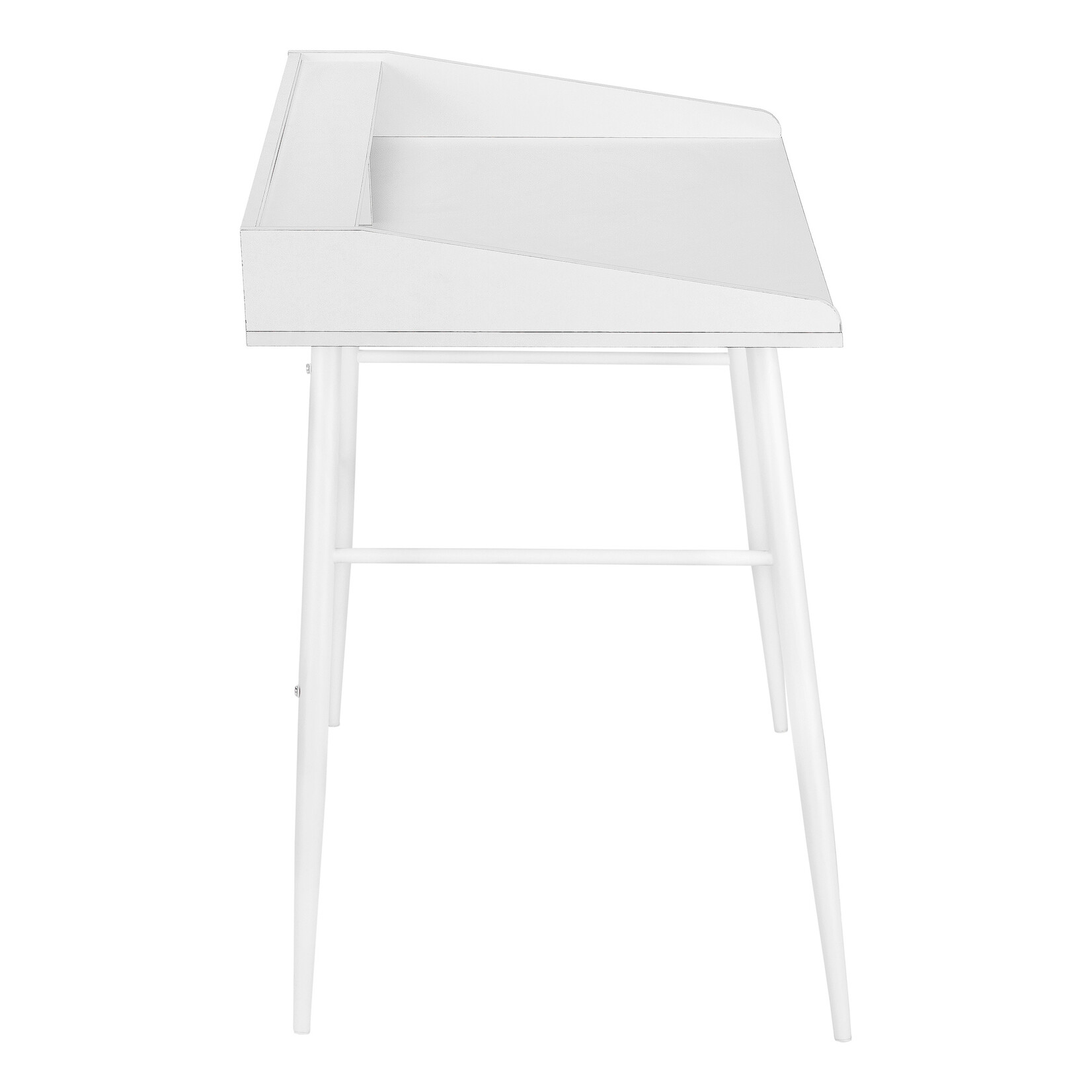 COMPUTER DESK - 48"L / WHITE / WHITE METAL