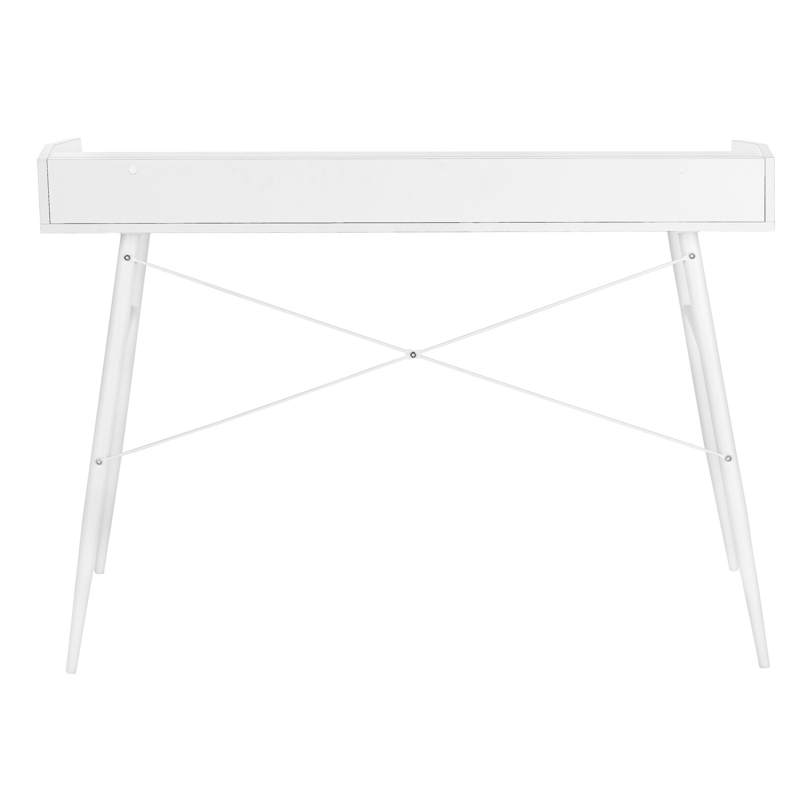 COMPUTER DESK - 48"L / WHITE / WHITE METAL