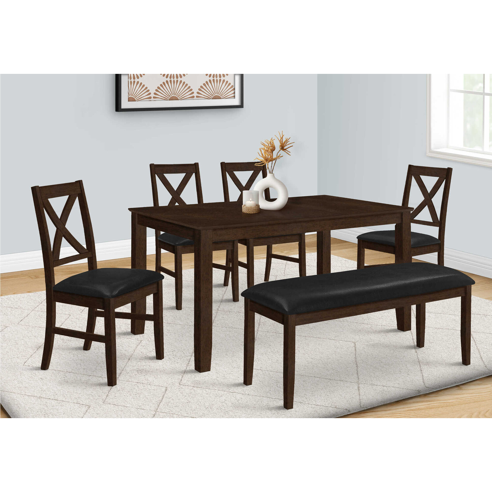 DINING TABLE - ESPRESSO VENEER 36"X 60"