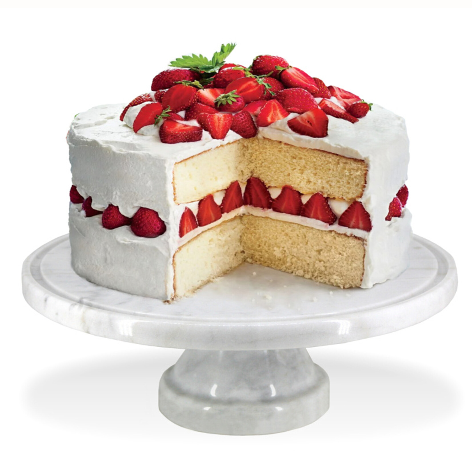 Danesco Assiette à gâteau sur pied en marbre