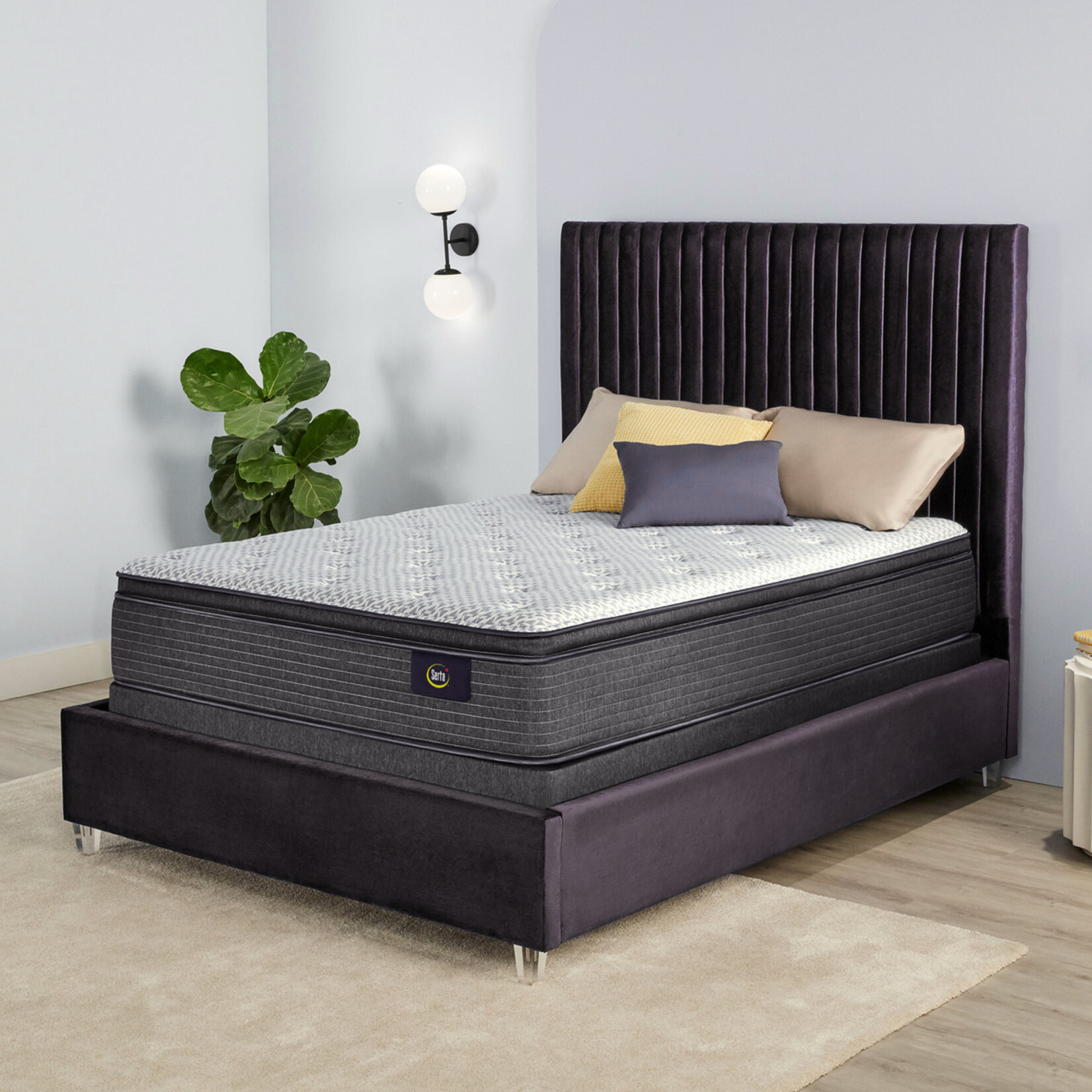 Serta Simmons Serta Dark Night Pillow Top Mattress Firm