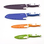 STARFRIT SET DE  4 COUTEAUX  PARING, CHEF UTILITAIRE, SANTOKU+AFFÛTEUR