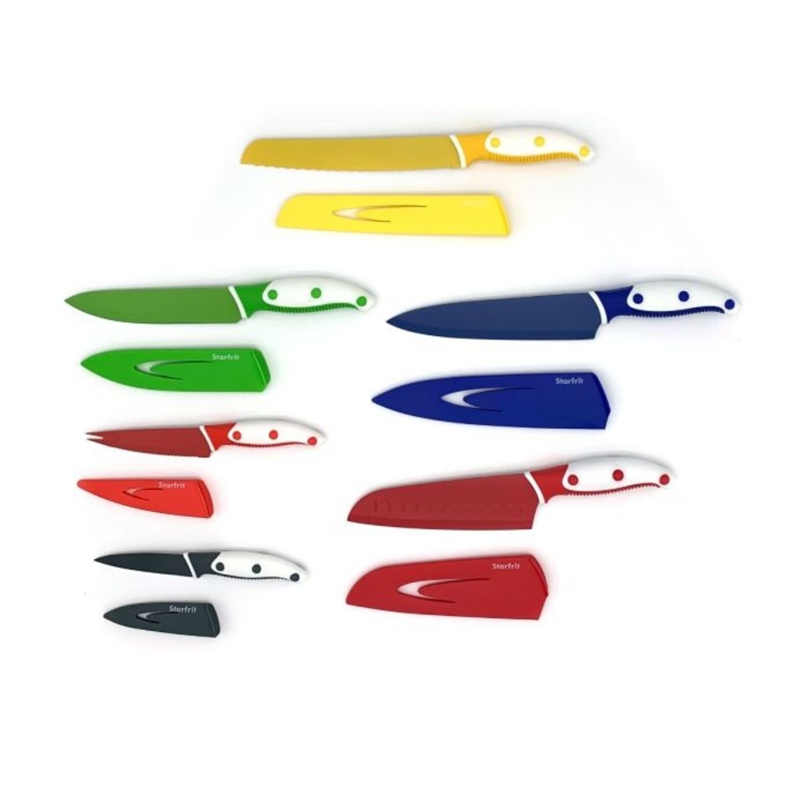 STARFRIT 12 PCS KNIFE SET WITH PROTECTIVE SHEATH