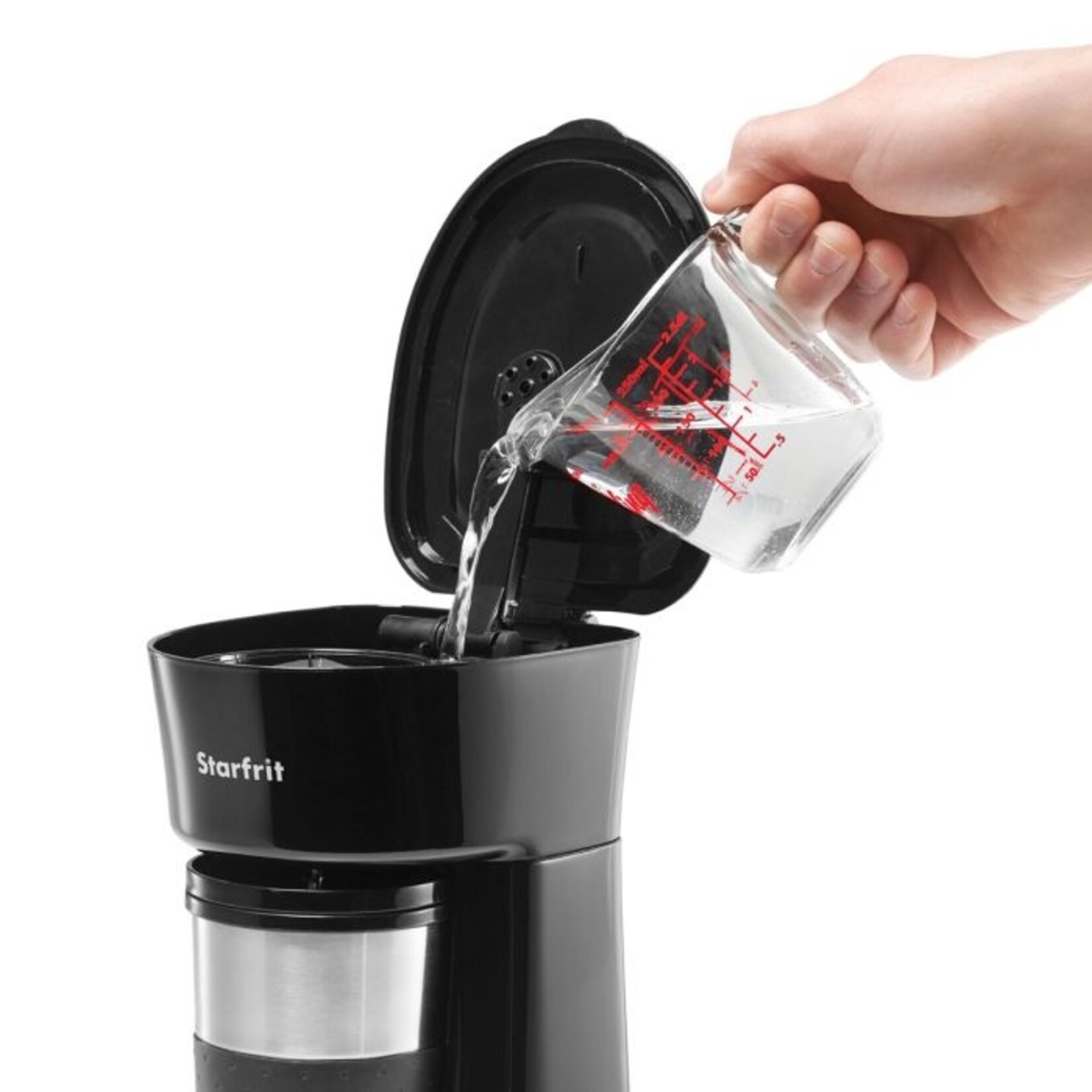 STARFRIT STARFRIT SINGLE SERVE COFFEE MAKER + TRAVEL MUG