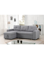 Aldi Sectional Sofa Futon, Grey