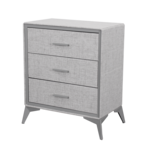 ITY INTERNATIONAL 3-Drawer Storage Chest of Drawers, Snow Grey