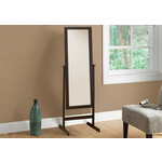 Full Length Standing Floor Mirror, 60" Rectangular, Espresso