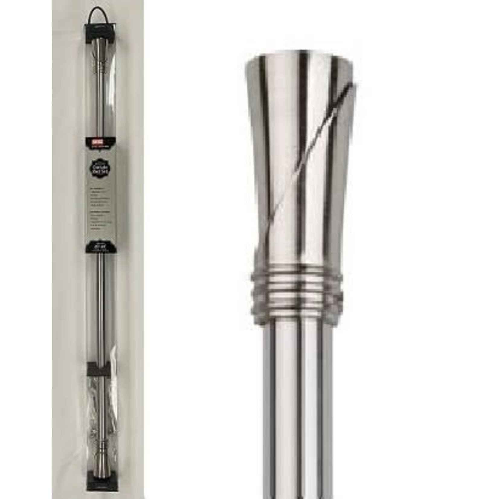 Tringle à Rideau en Nickel Brossé 66-120"