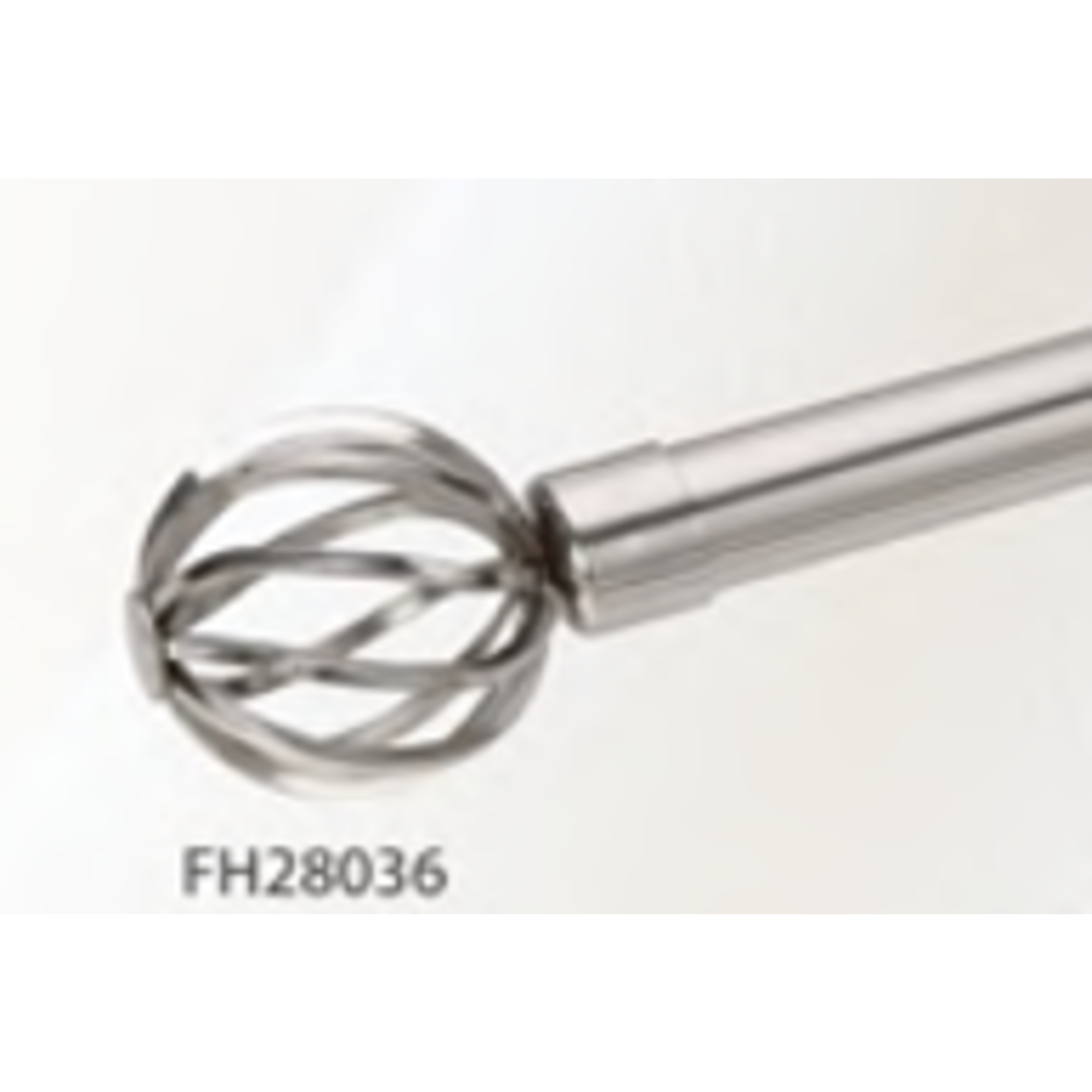 ITY INTERNATIONAL Silver extendable curtain rod round twisted 84-156''
