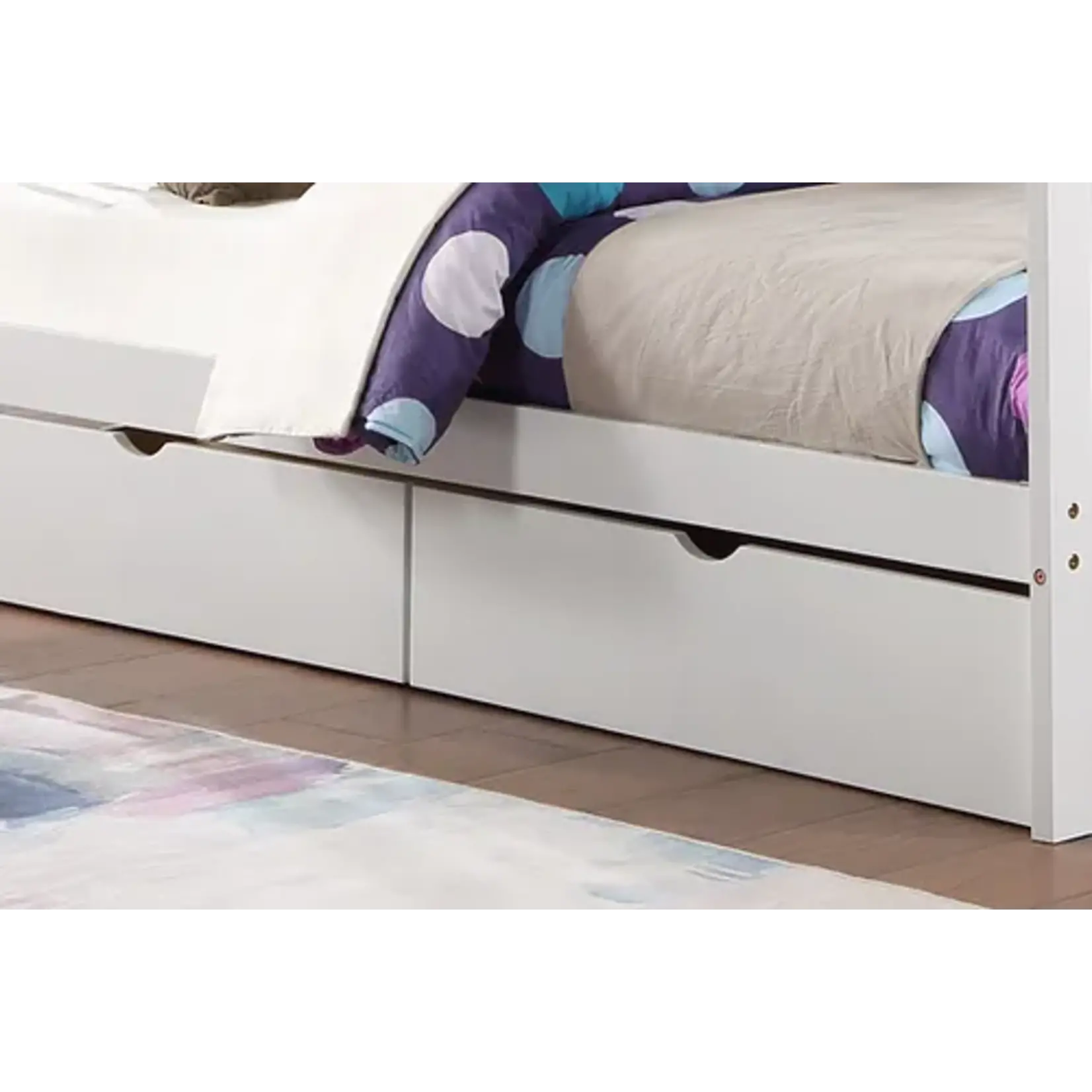 Lit superposé en bois Twin/Twin BLANC