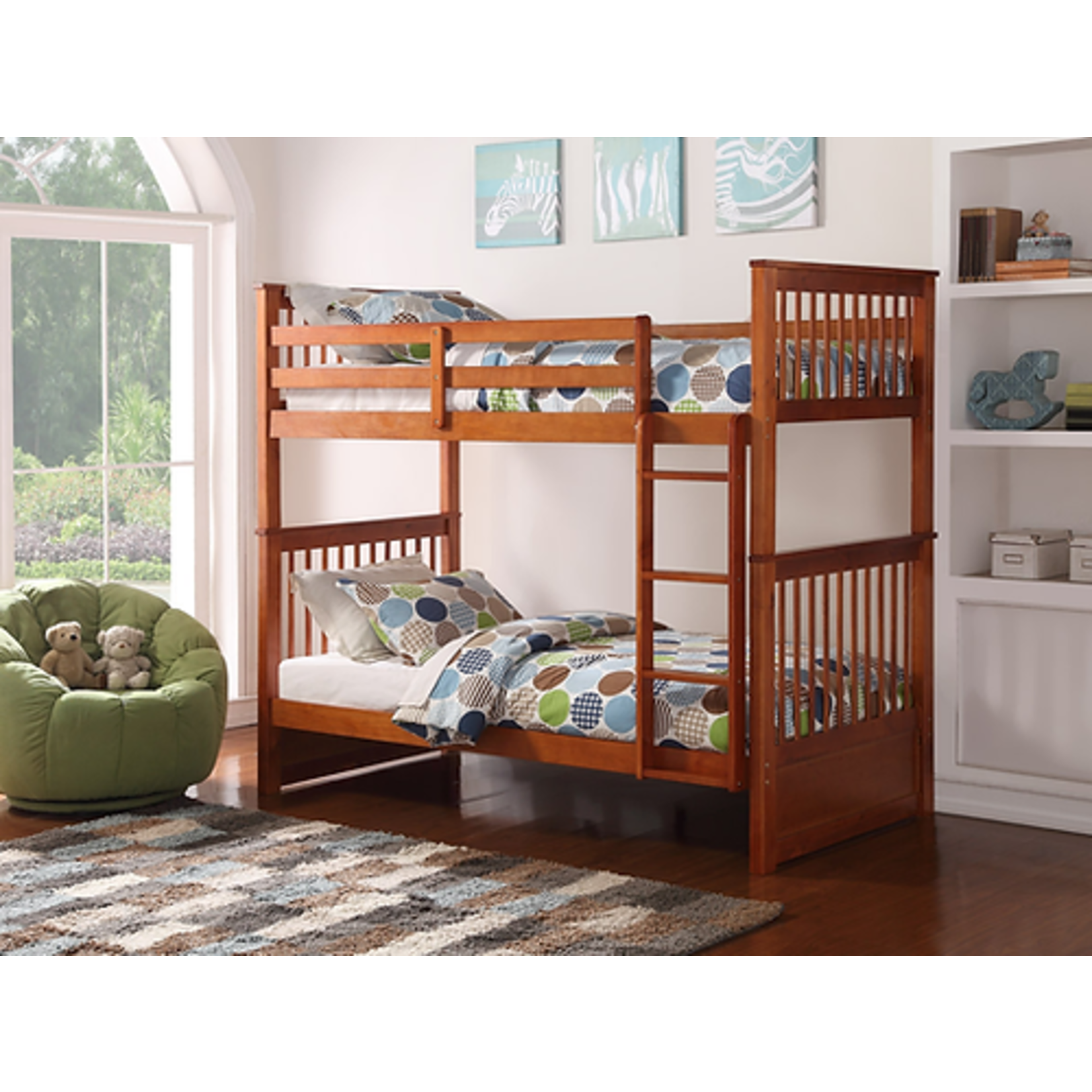 Lit superposé en bois Twin/Twin HONEY