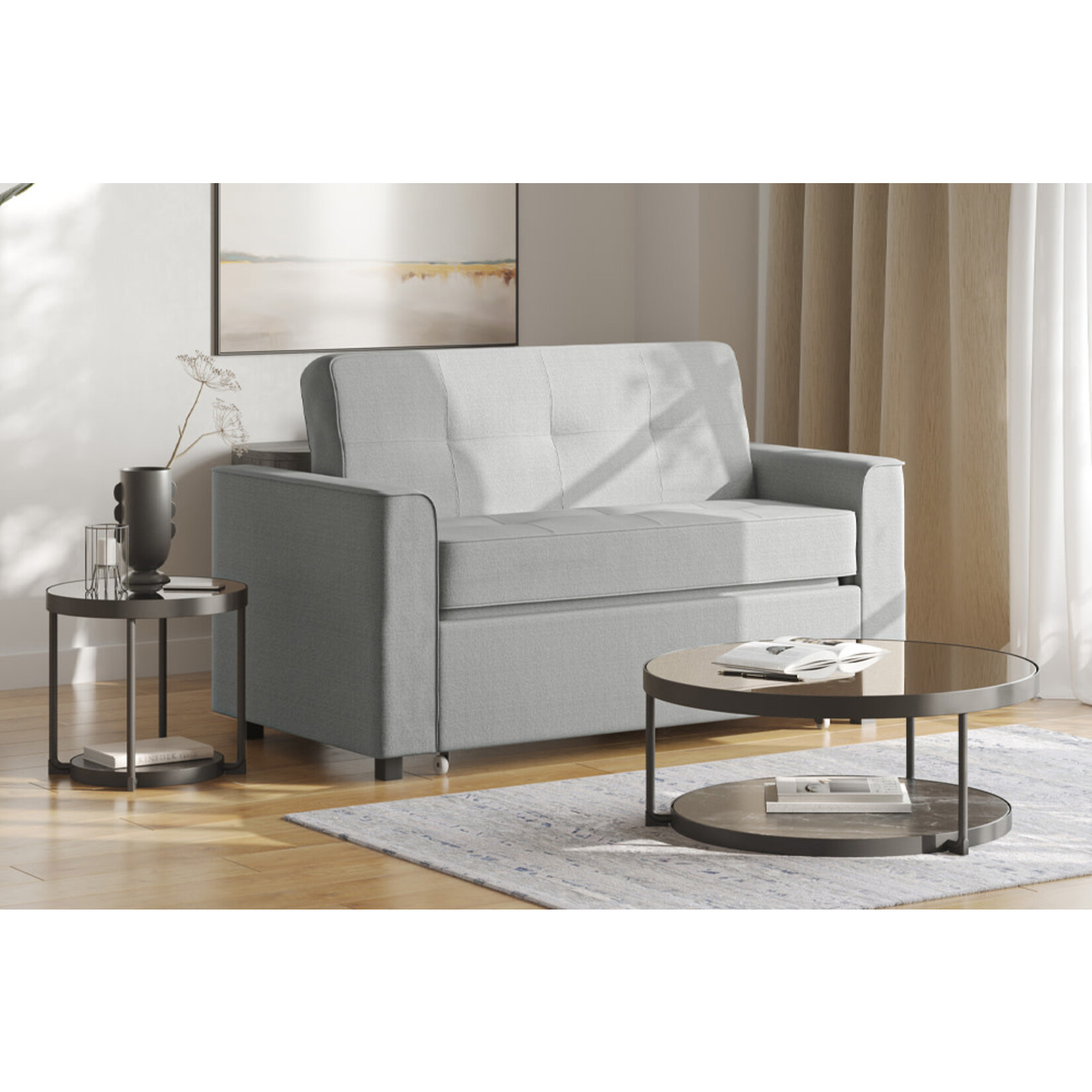 Rosement Futon Sofa Bed, Made in Canada, Double