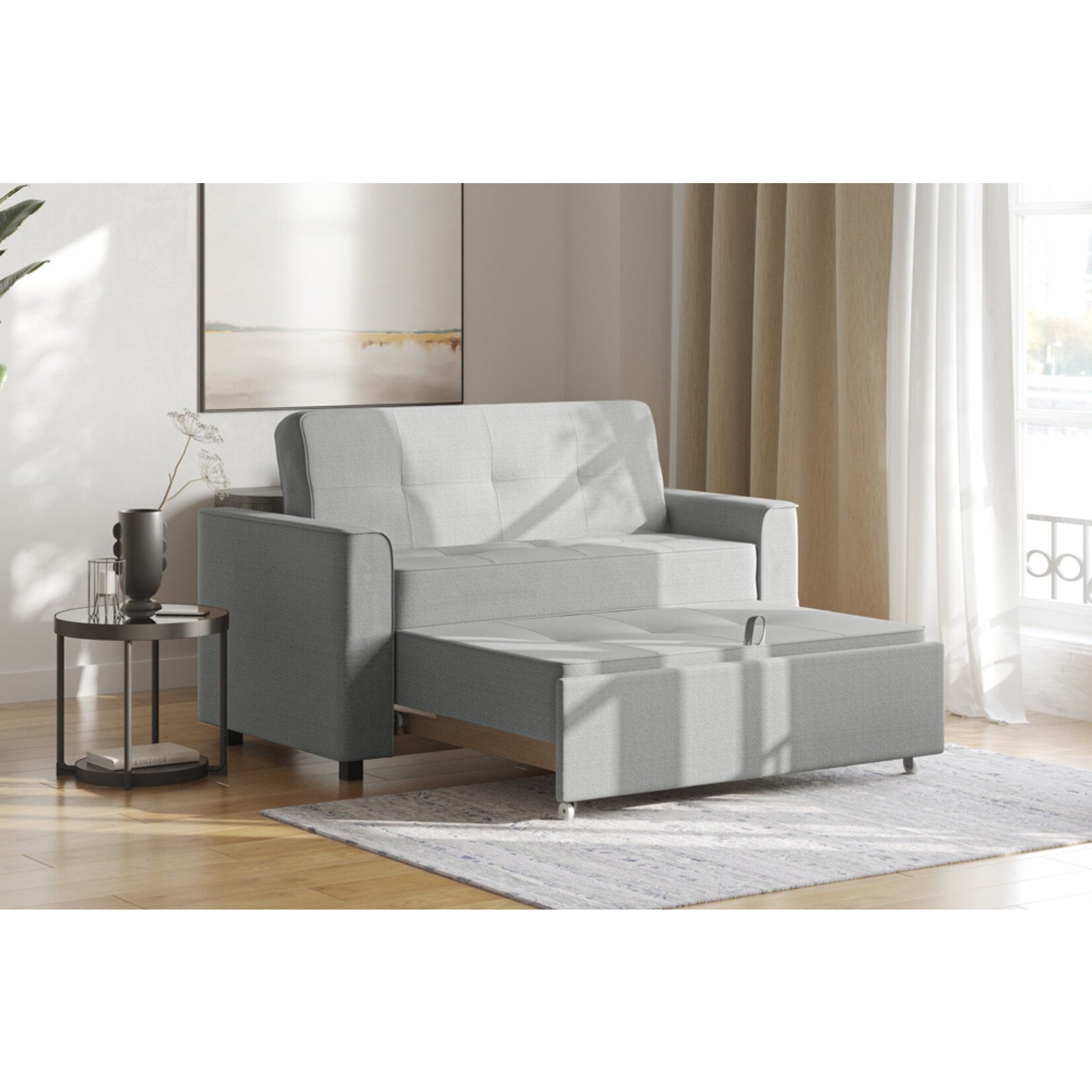 Rosement Futon Sofa Bed, Made in Canada, Double