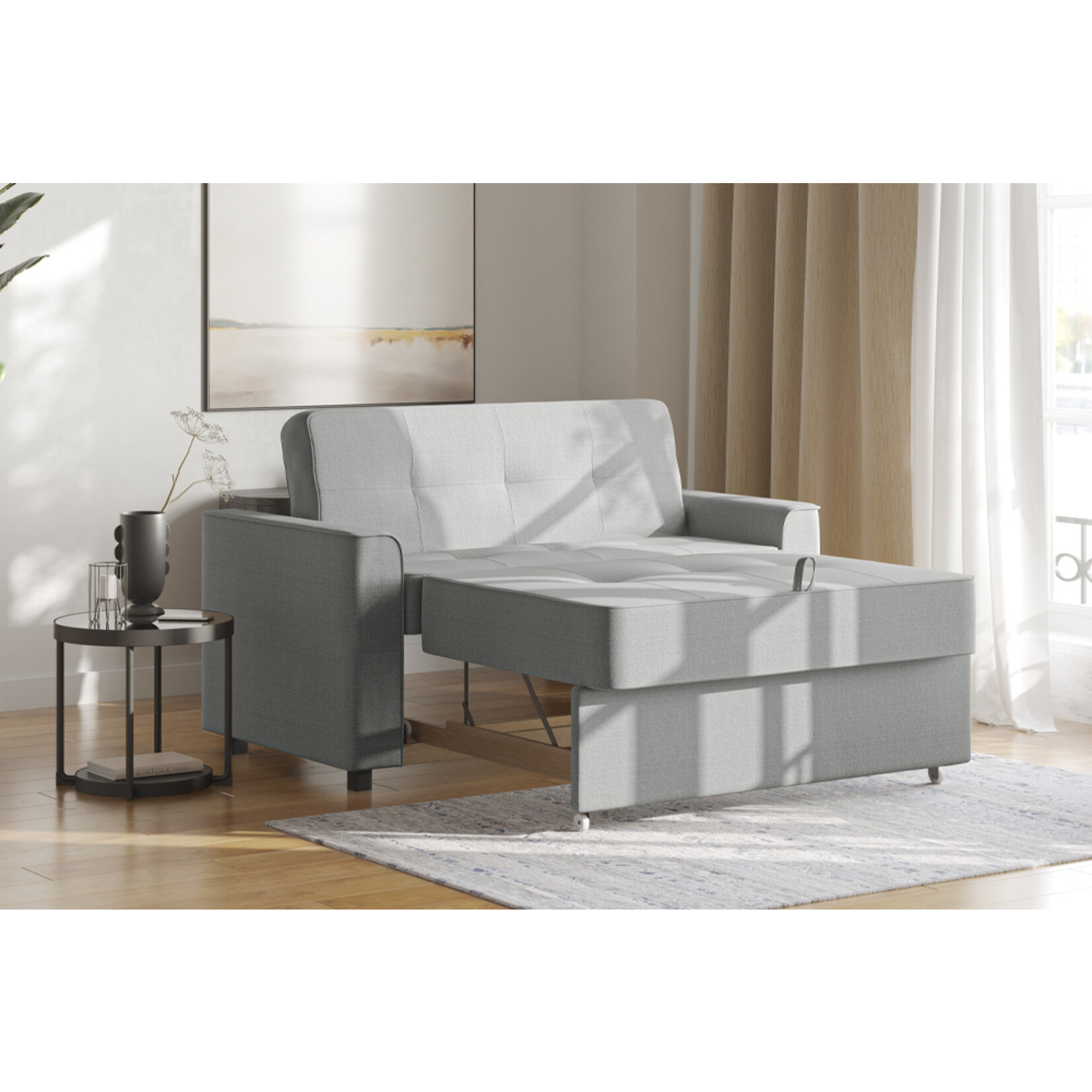 Rosement Futon Sofa Bed, Made in Canada, Double