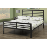 DOUBLE CHARCOAL METAL BED FRAME