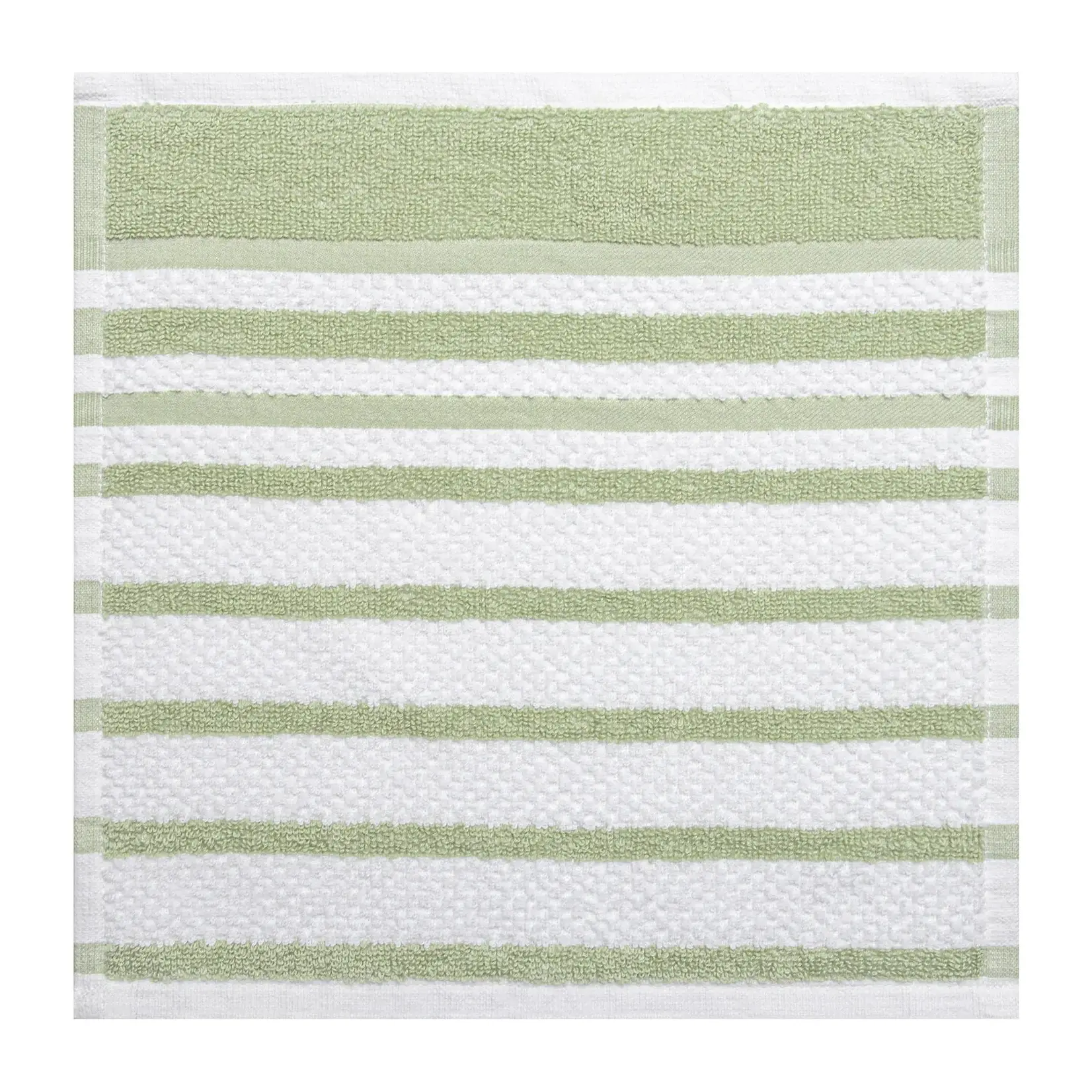 Serviettes en coton à rayures texturées 12x12
